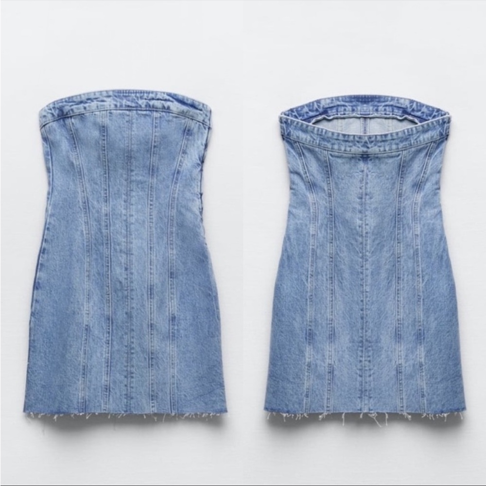 LAST ONE- ZARA NWT DENIM DRESS ๐ - Picture 15 of 15